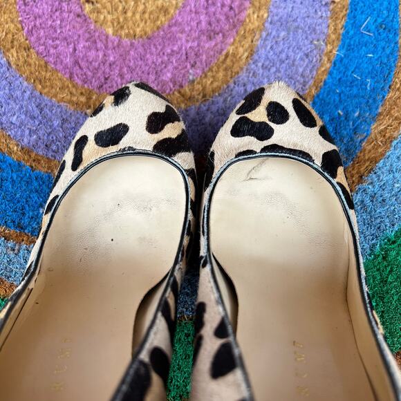 Ivanka Trump Janie Pump Heels Womens Size 6.5 Brown Leopard Fur Animal Print - Picture 9 of 9